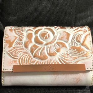 Patricia Nash pink & copper wallet